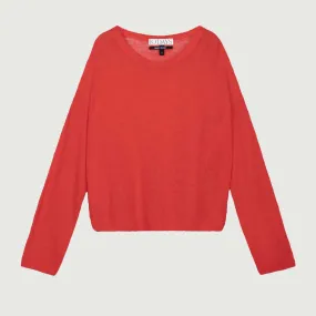 10 Days Damen Sweater Thin Knit 20-618-4202 in poppy red
