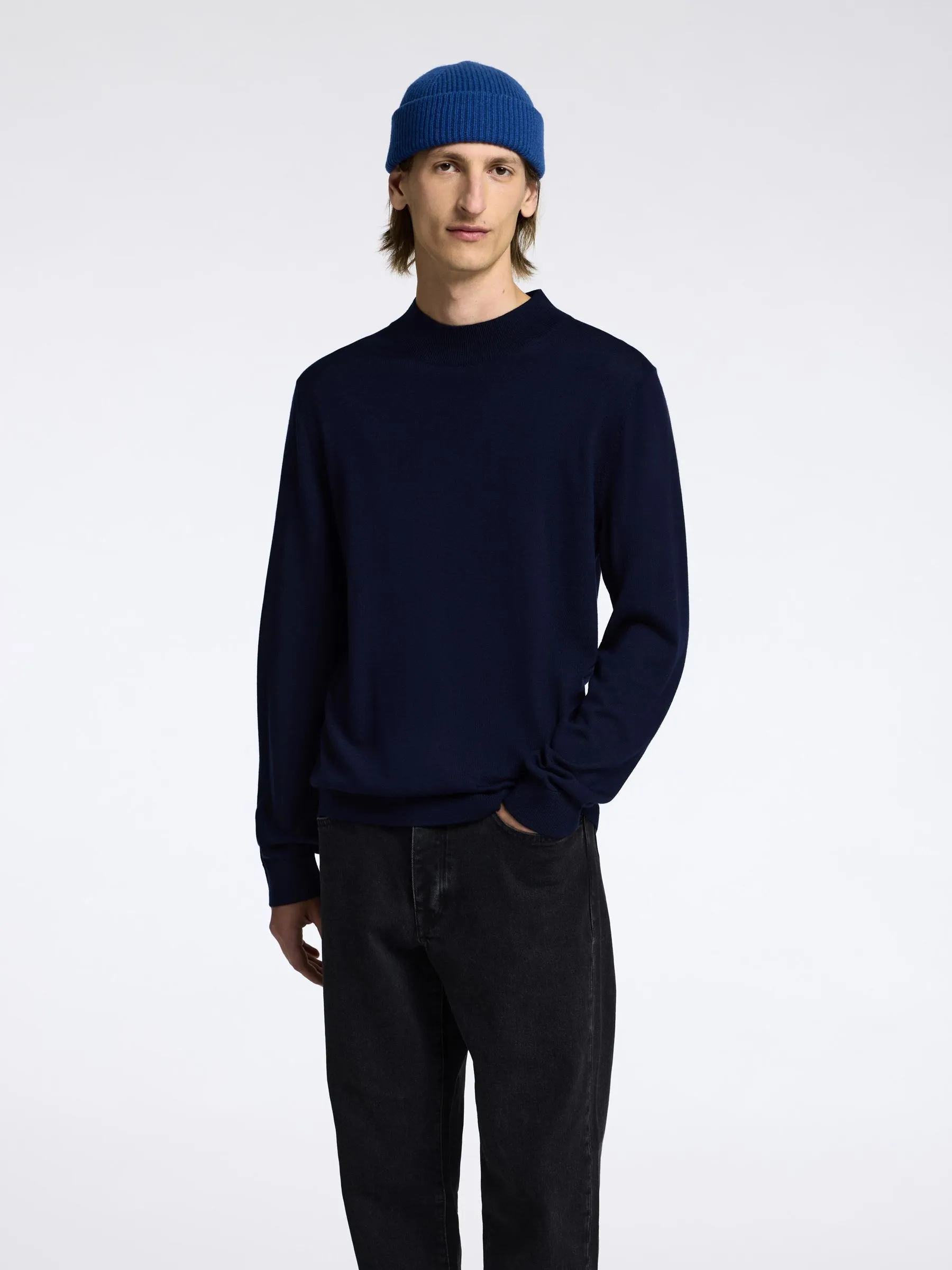 100% MERINOWOLL MOCK NECK PULLOVER