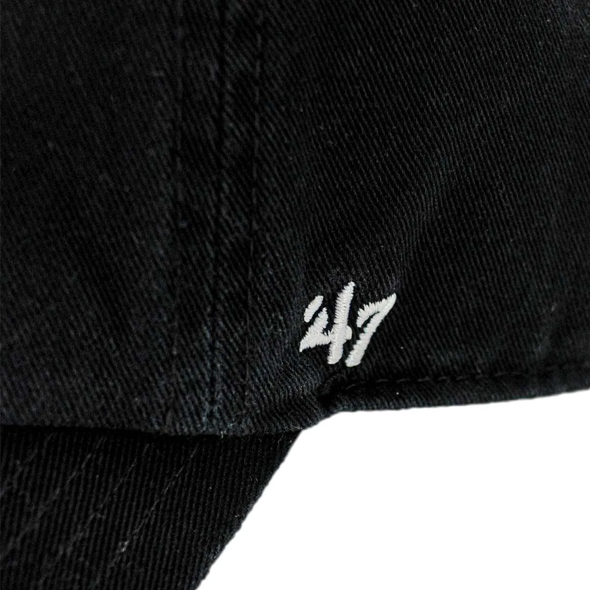 47 Brand New York Yankees MLB Ballpark Clean Up Cap B-BLPRK17GWS-BKD-OSF - schwarz-weiss