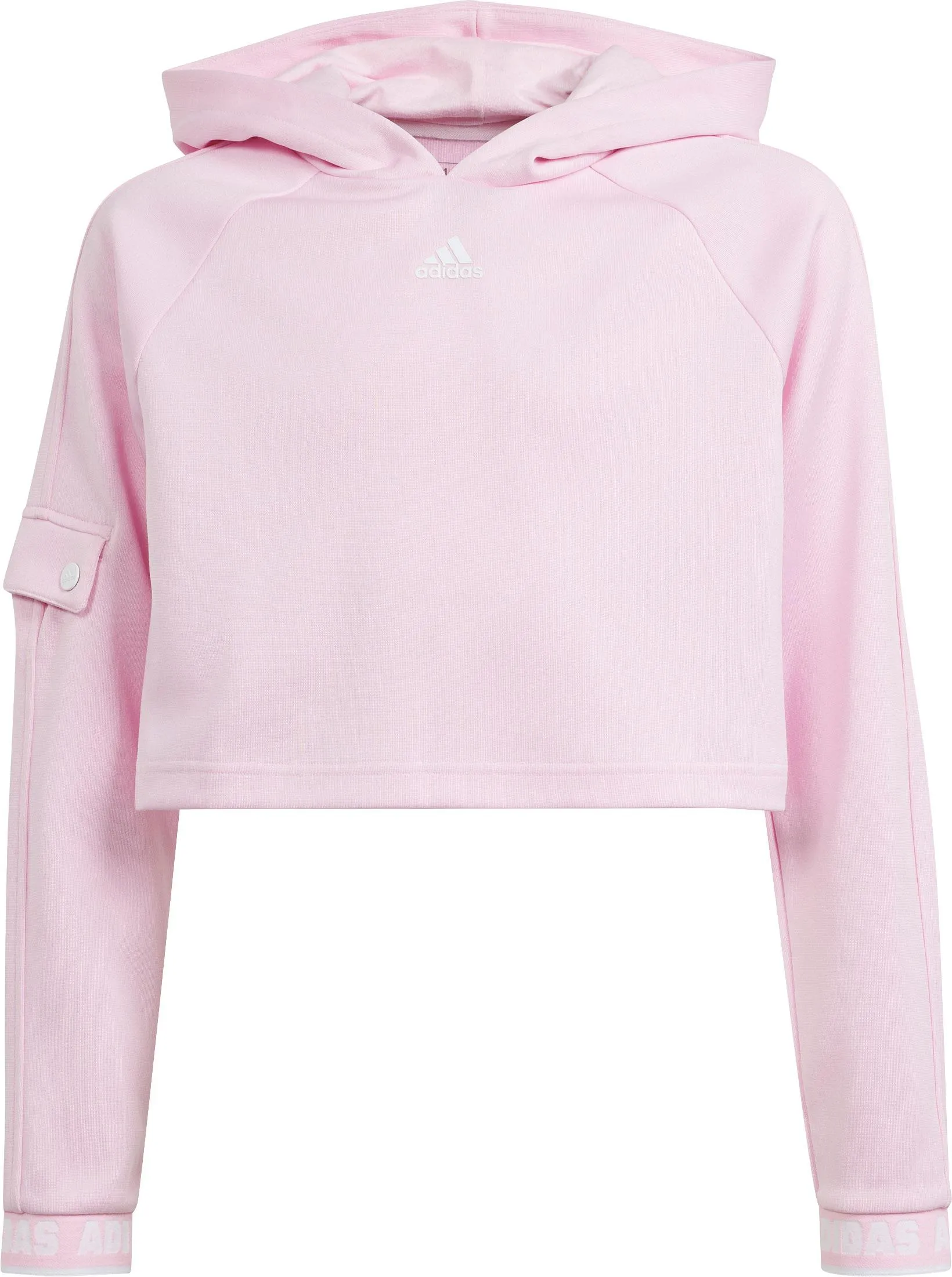 adidas CROPPED Hoodie Mädchen clear pink-white im Online Shop von kaufen