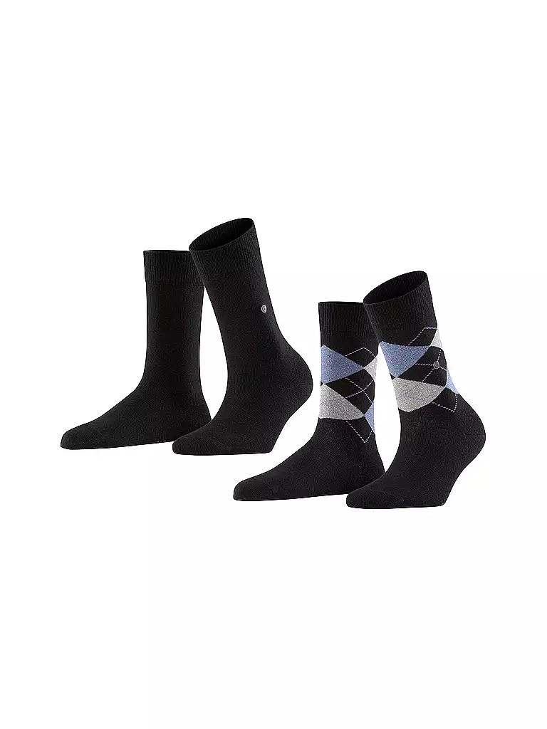 BURLINGTON, Damen Socken EVERYDAY 2-er Pkg 36-41 black