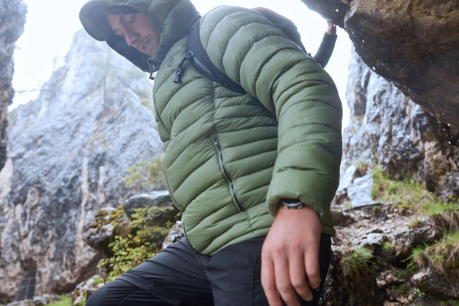 Dare2b Herren Steppjacke TORREK BAFFLED grün