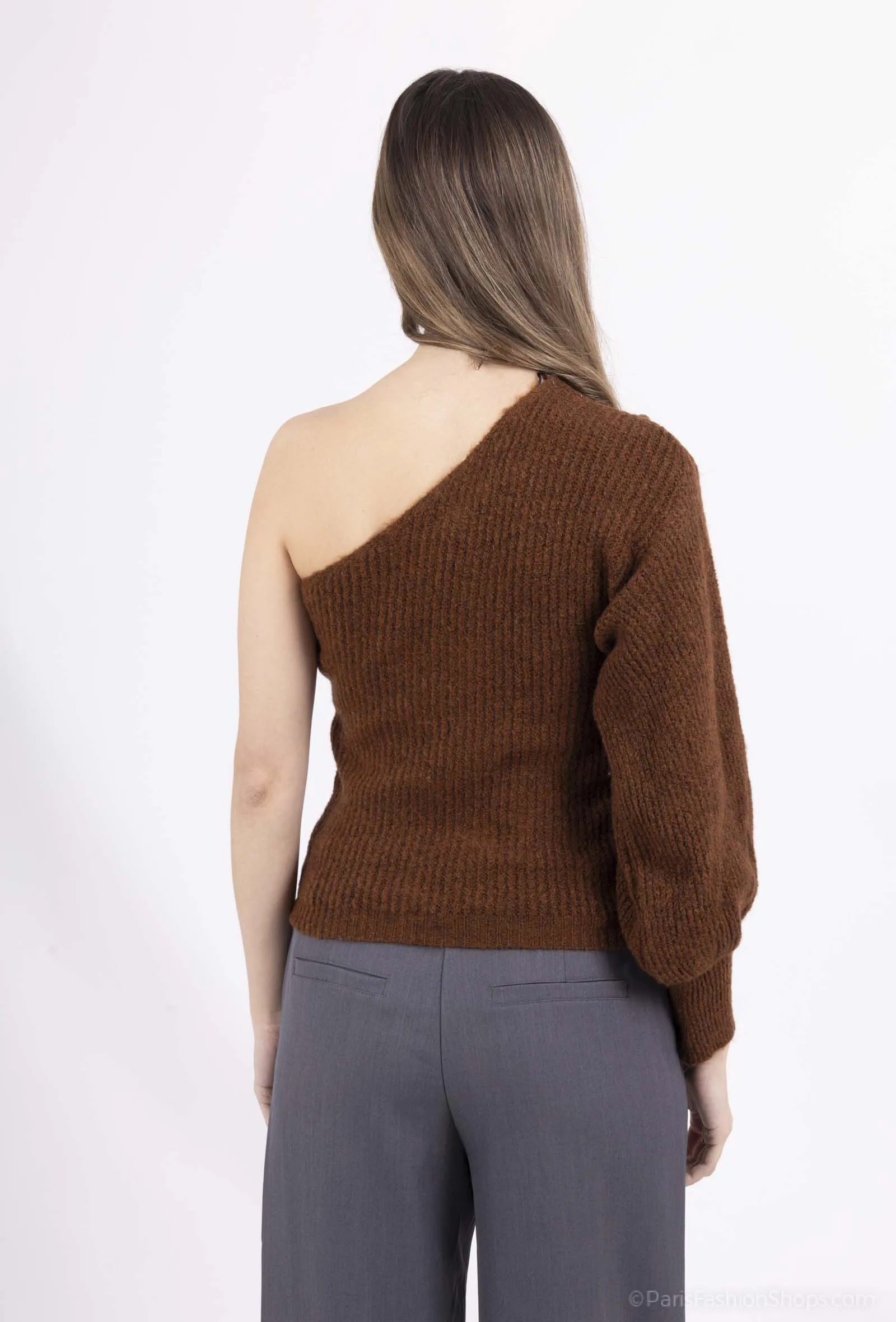 Einreihiger ärmelloser Pullover