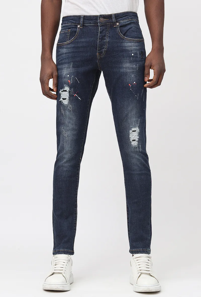 Farbe zerstört Blue Jeans