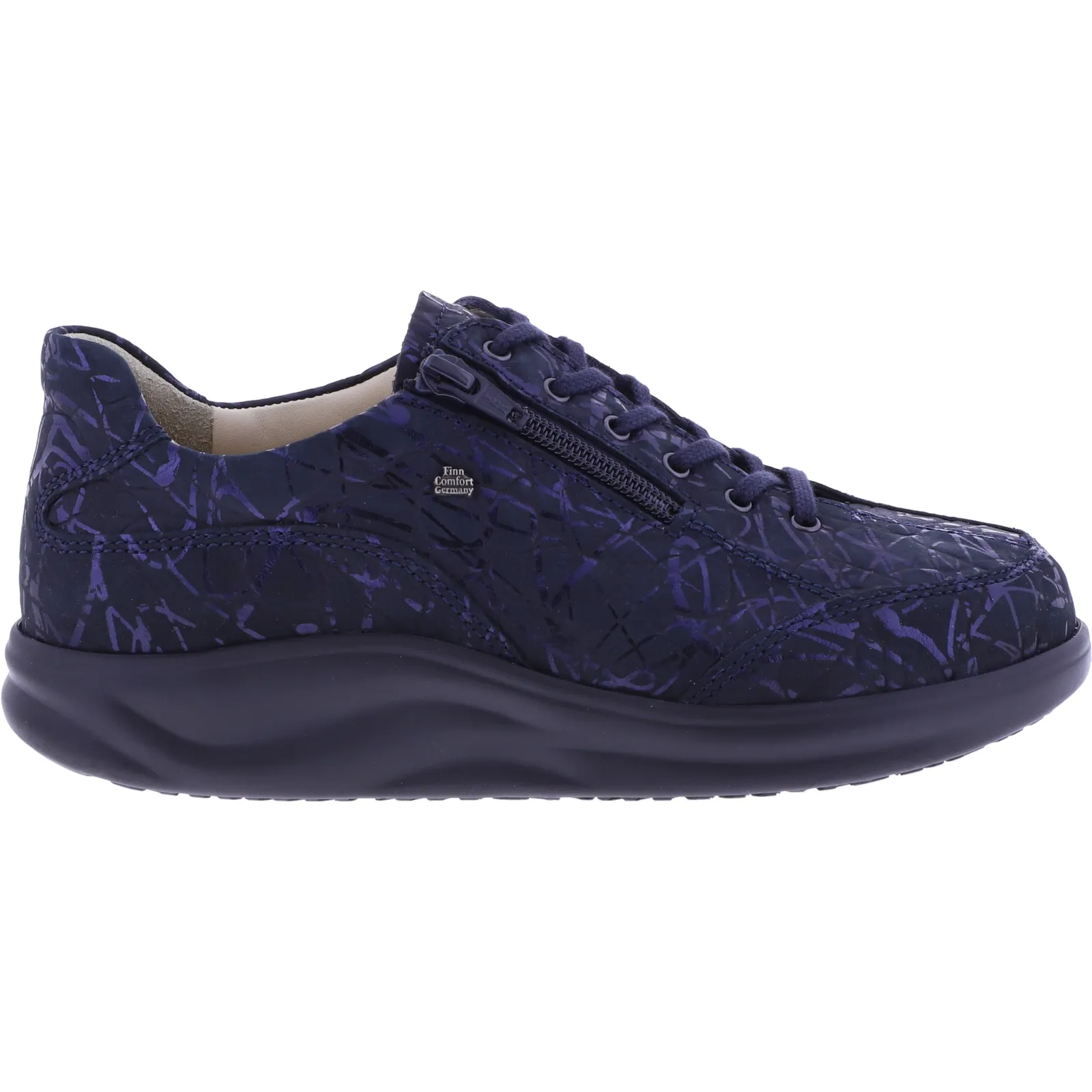 Finn Comfort / Finnamic / Otaru / Marine-Blau Nubukleder / Art: 02913-755046 / Damen Schnürer