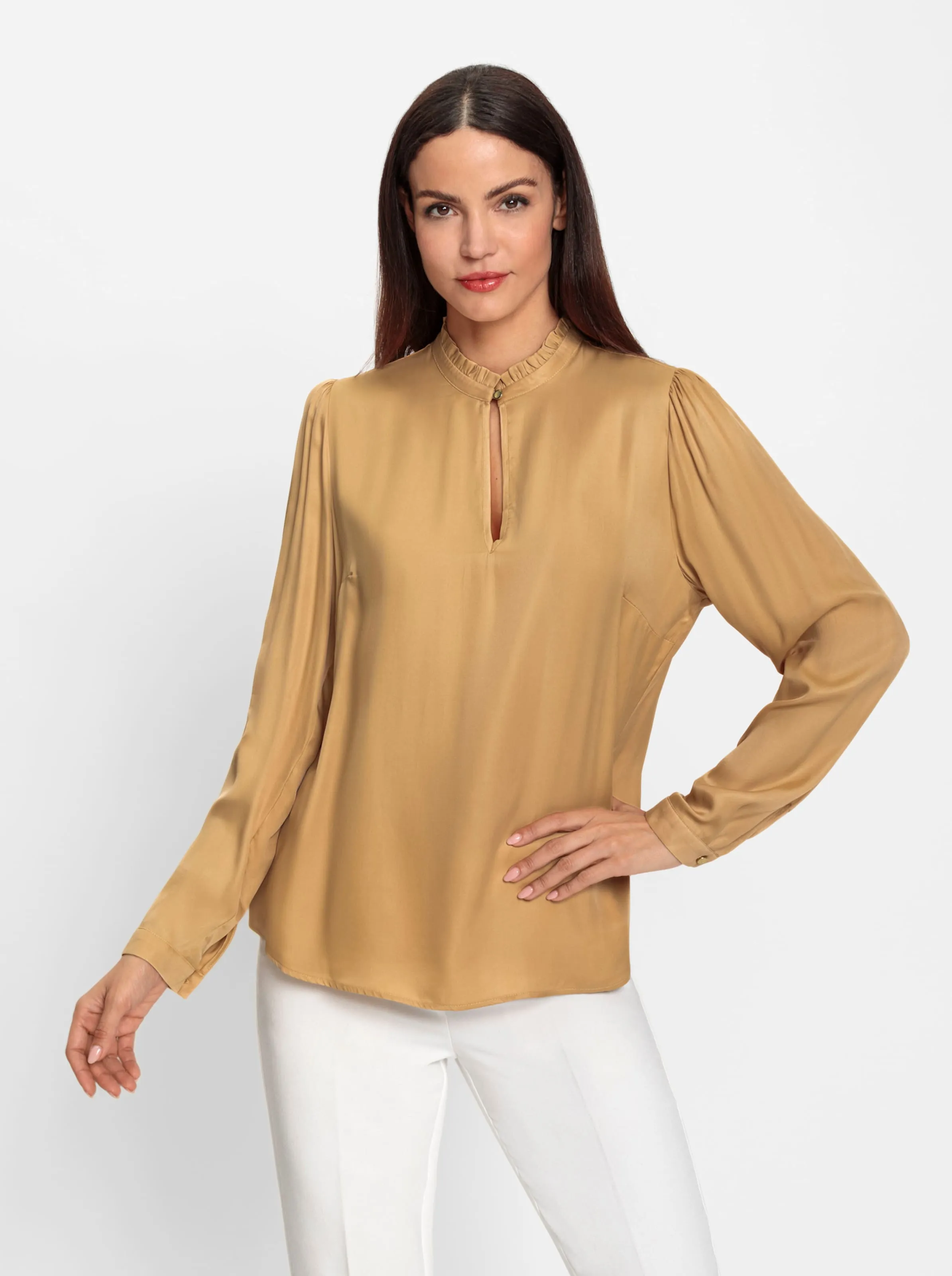 heine Bluse in goldfarben