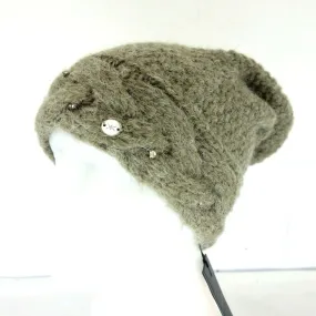 Kocca Damen Winter Mütze Beanie Mirynn Gr OS Braun Strick mit Alpaka Np 65 Neu