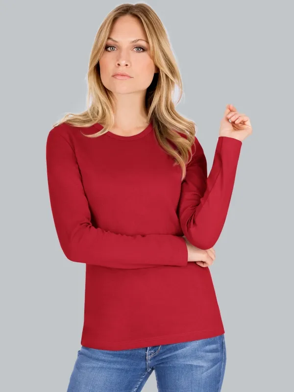 Langarmshirt Kirsch