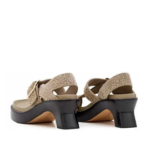   Loewe  Ease Heel Sandal 90 Brown  Sandale 
