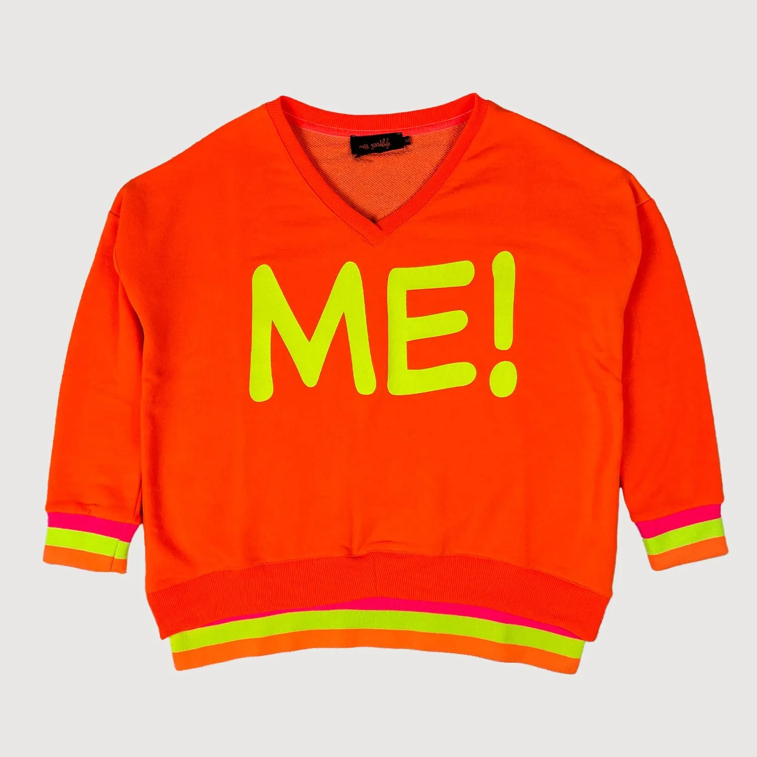 Miss Goodlife Damen Sweatshirt MG9964 in 149 neonorange