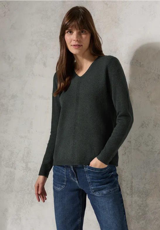 Pullover mit V-Ausschnitt