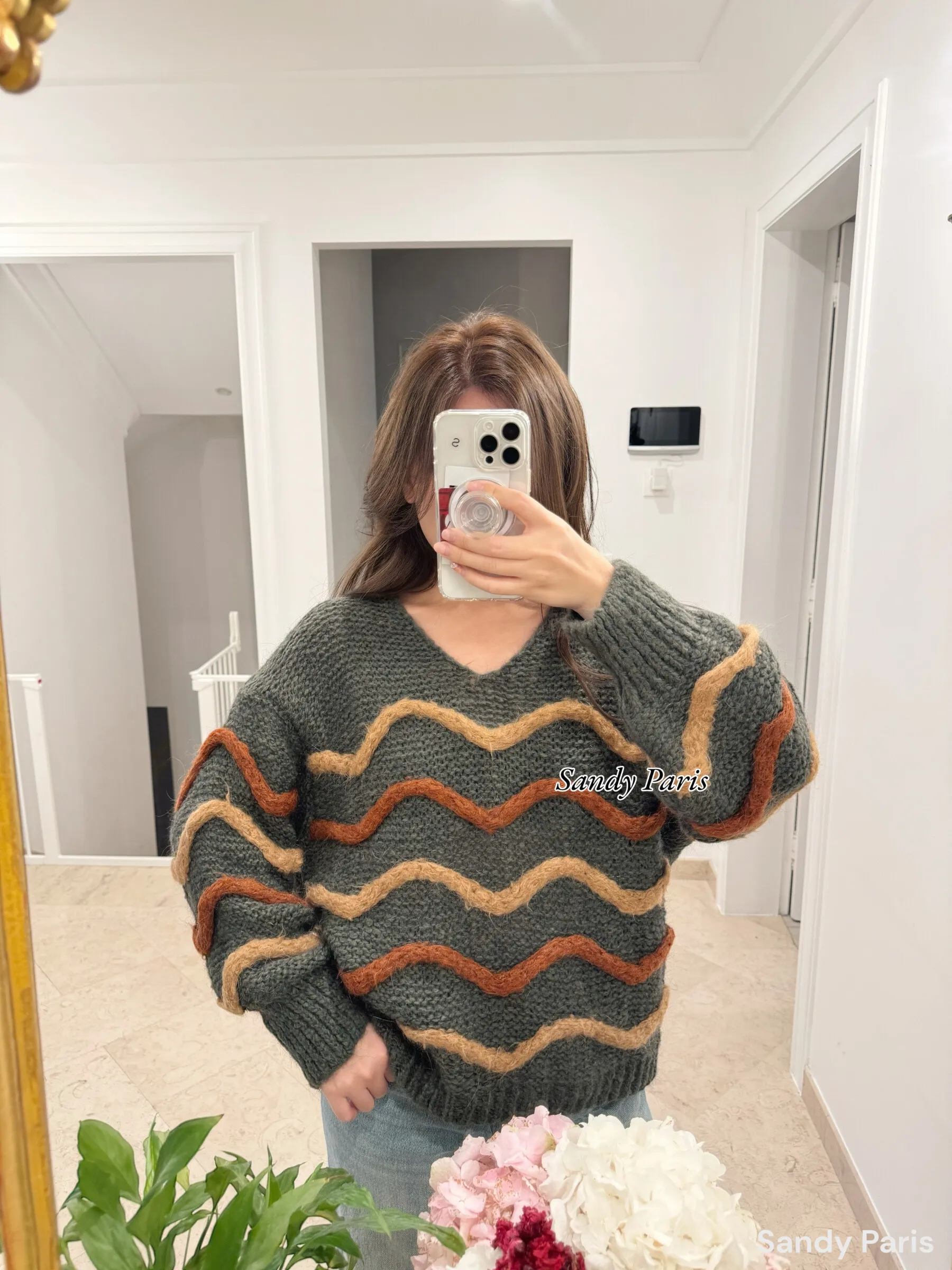Pullover mit Wolle und Alpaka