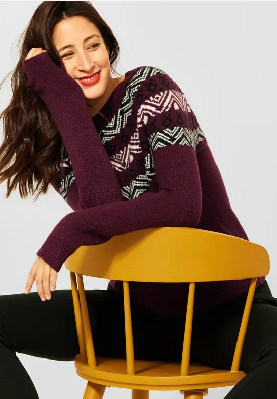 Street One Pullover in Norweger Style 