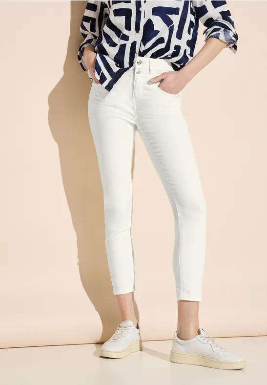 Street One Weiße Slim Fit Jeans  - Style YORK