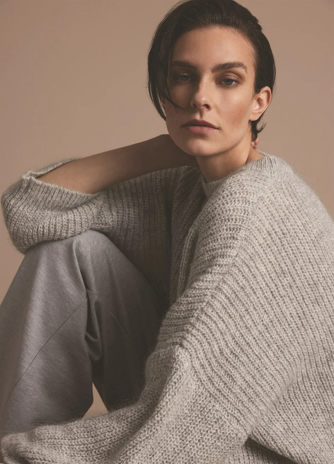 SUMMUM Pullover melange mohair blend knit 7s5760-7949