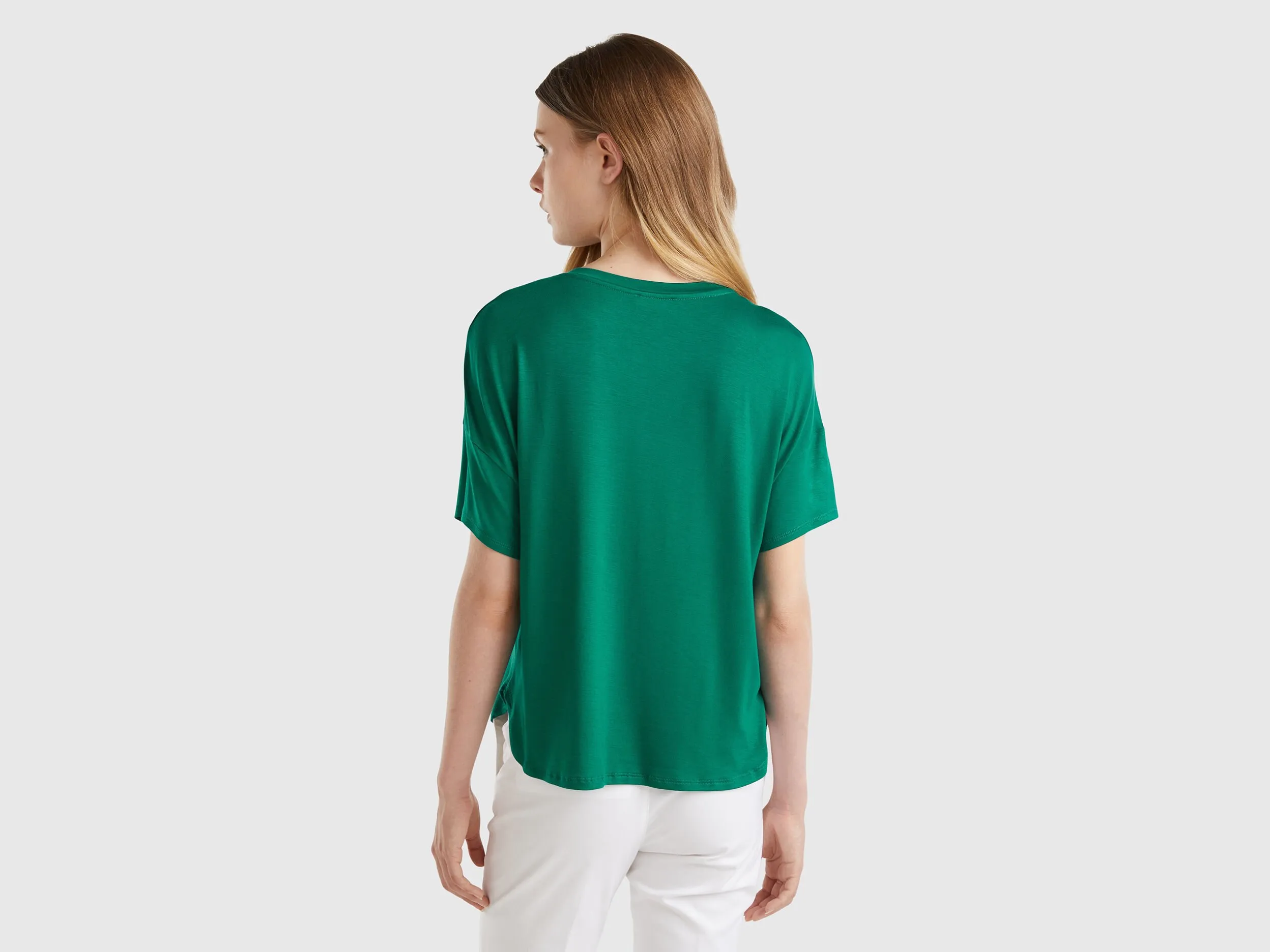 T-Shirt aus elastischer, Viskose