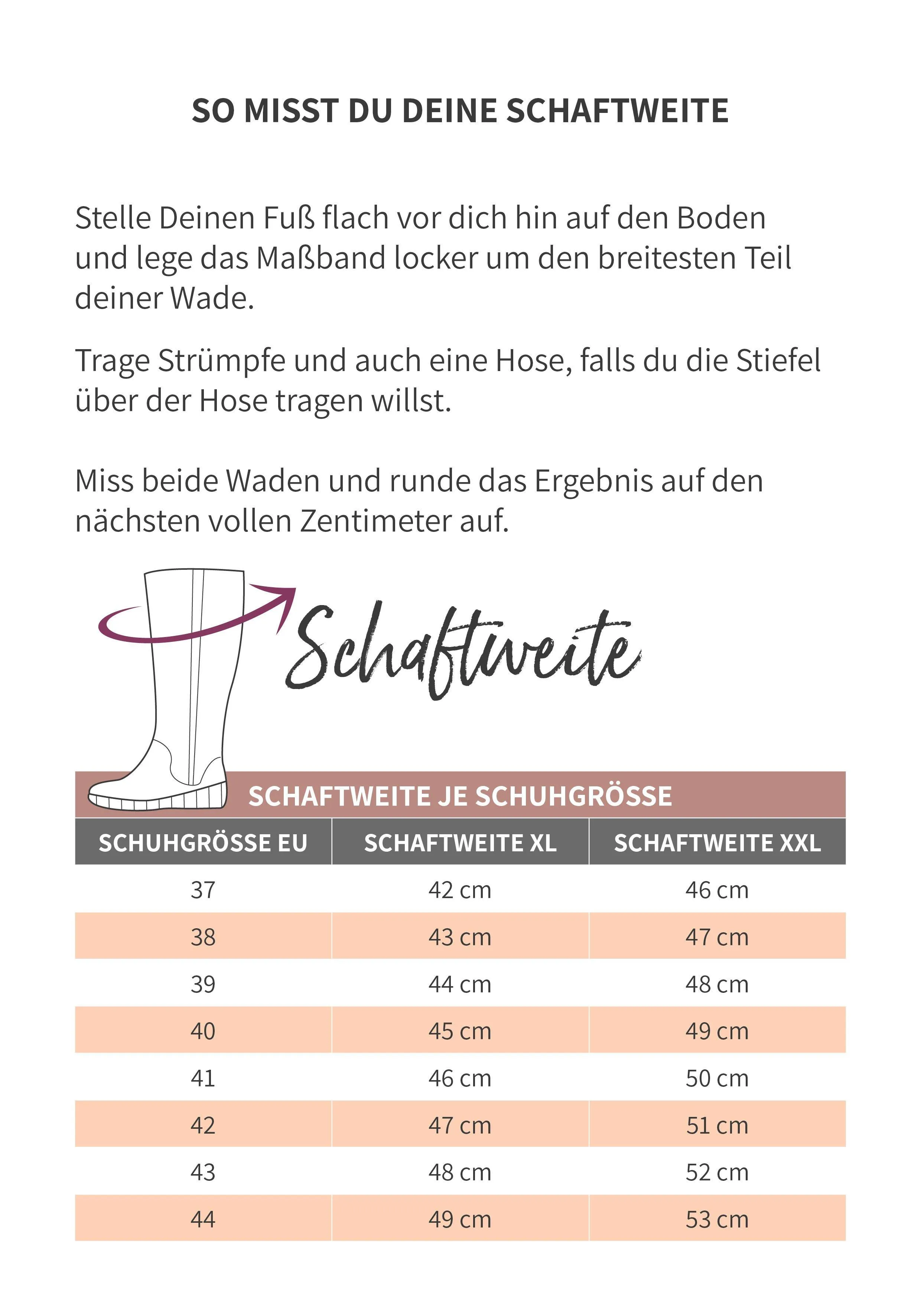 Weitschaftstiefel aus Leder mit Fellimitat