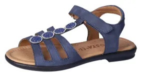 ✵ Ricosta Sandale »Ana WMS: mittel«, Sandale mit Klettverschluss u. Glitzer, Grössenschablone zum Download online entdecken | Je